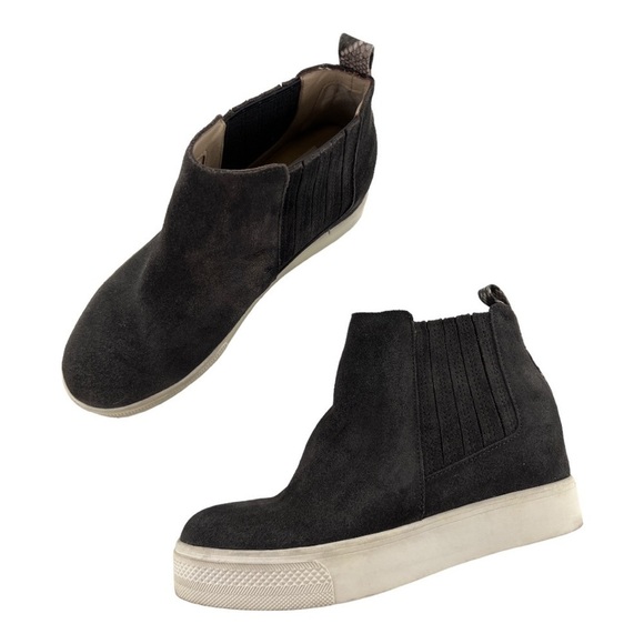 Dolce Vita Wylee Slip On Wedge Comfort Sneaker, Women's Size 6 Gray Suede - Picture 7 of 14